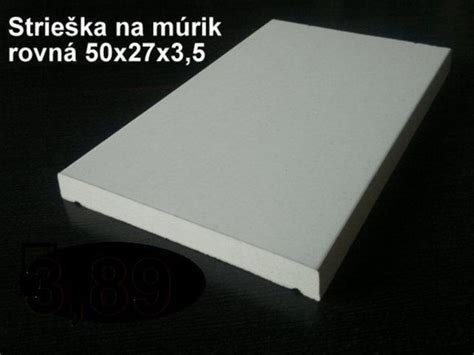 rovné a šikmé betónové striešky