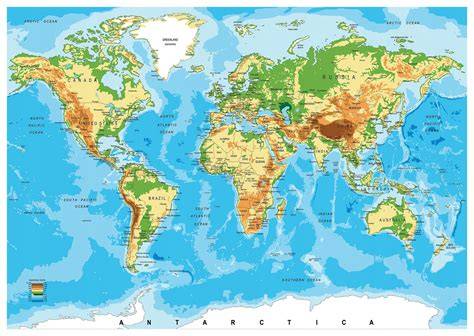 mapa prírodných prostredí sveta
