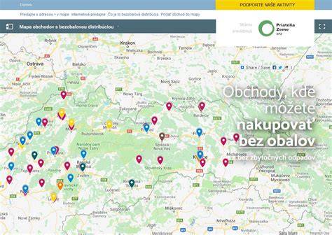 Mapa služieb a obchodov v okolí