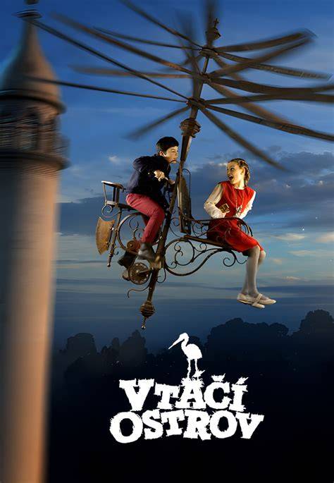Vtáčí ostrov s hniezdiacimi vtákmi