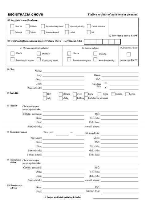 registrácia chovu kôz administratívny postup