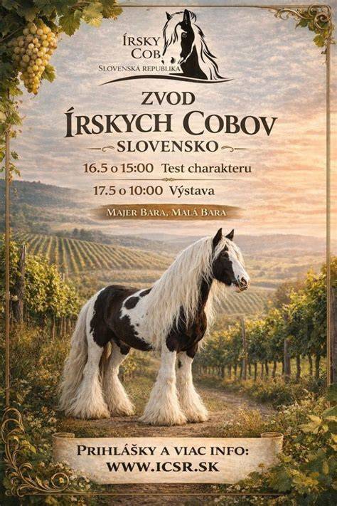 Výstava írskych cobov a chovných žrebcov