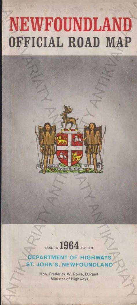 Mapa Newfoundlandu a Labradorského polostrova