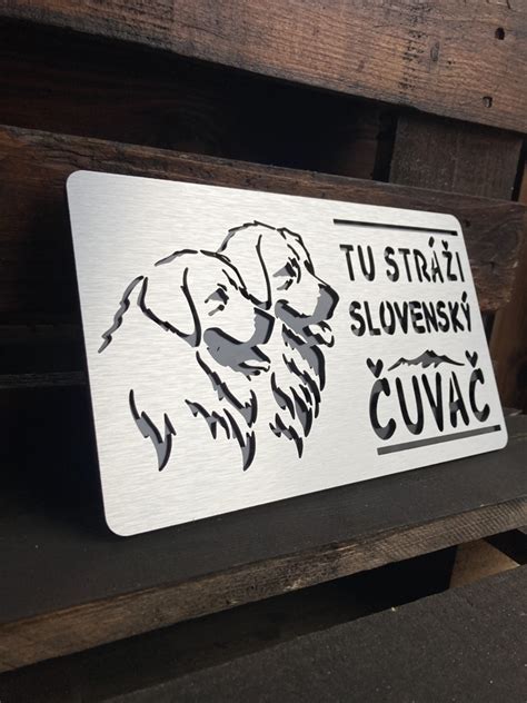 3D tabuľka Pozor pes slovenský čuvač