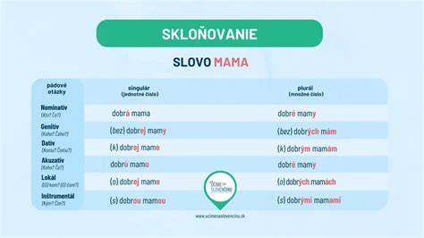 Skloňovanie slova morča tabuľka