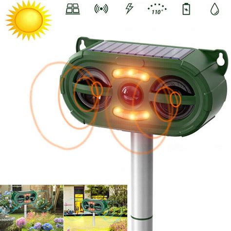 Solárny ultrazvukový odpudzovač zvierat