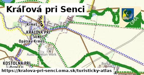 Mapa Mlynská dolina Kráľová pri Senci