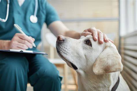 veterinár podáva injekciu králikovi