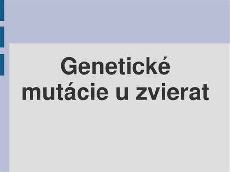 Animal model genetické hodnotenie zvierat